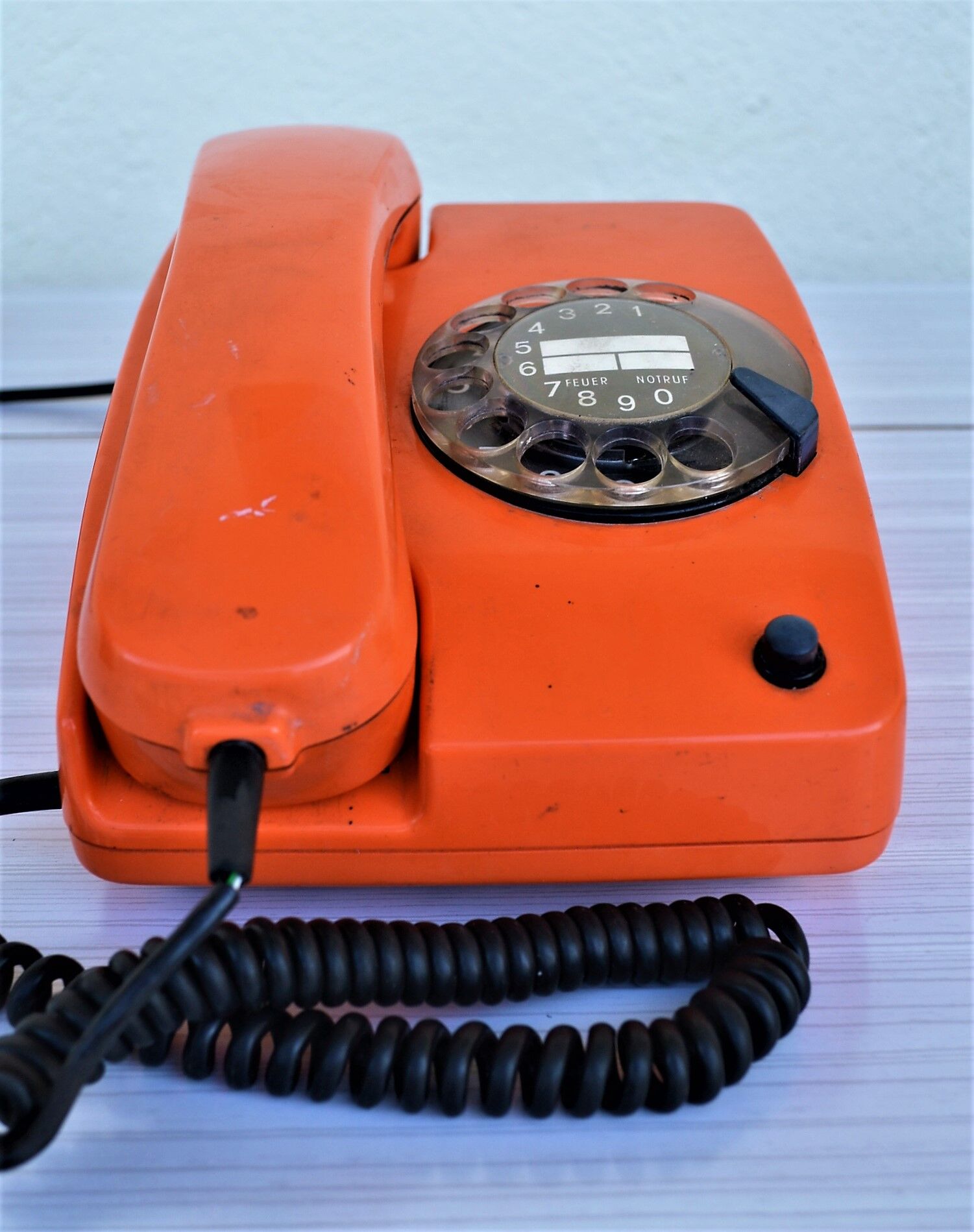 Siemens vintage orange phone, 70s
