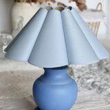 Vintage blue coastal style bedside lamp