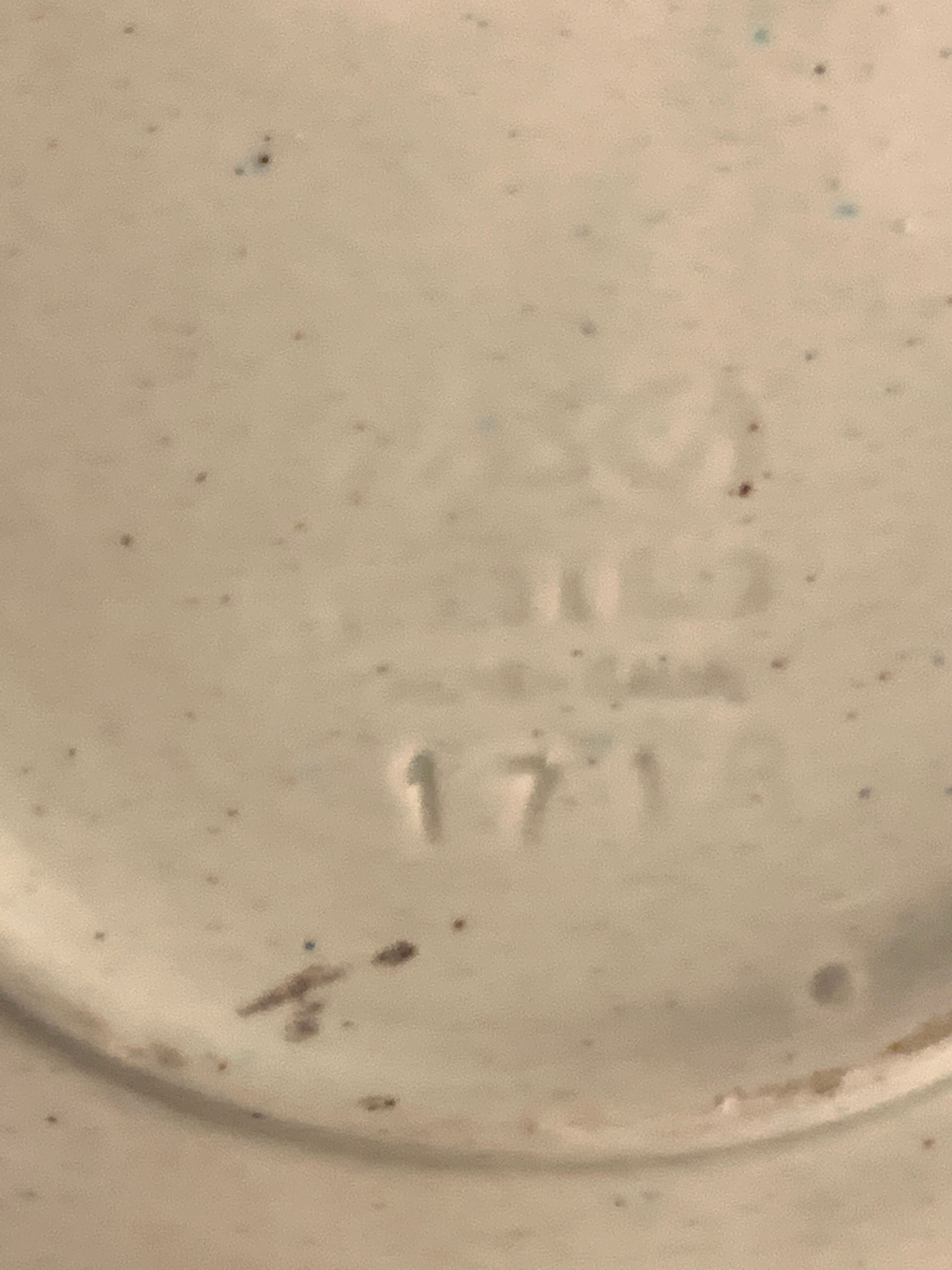 Ceramic trinket bowl Italian numbered, Alessio Tasca, mid Century