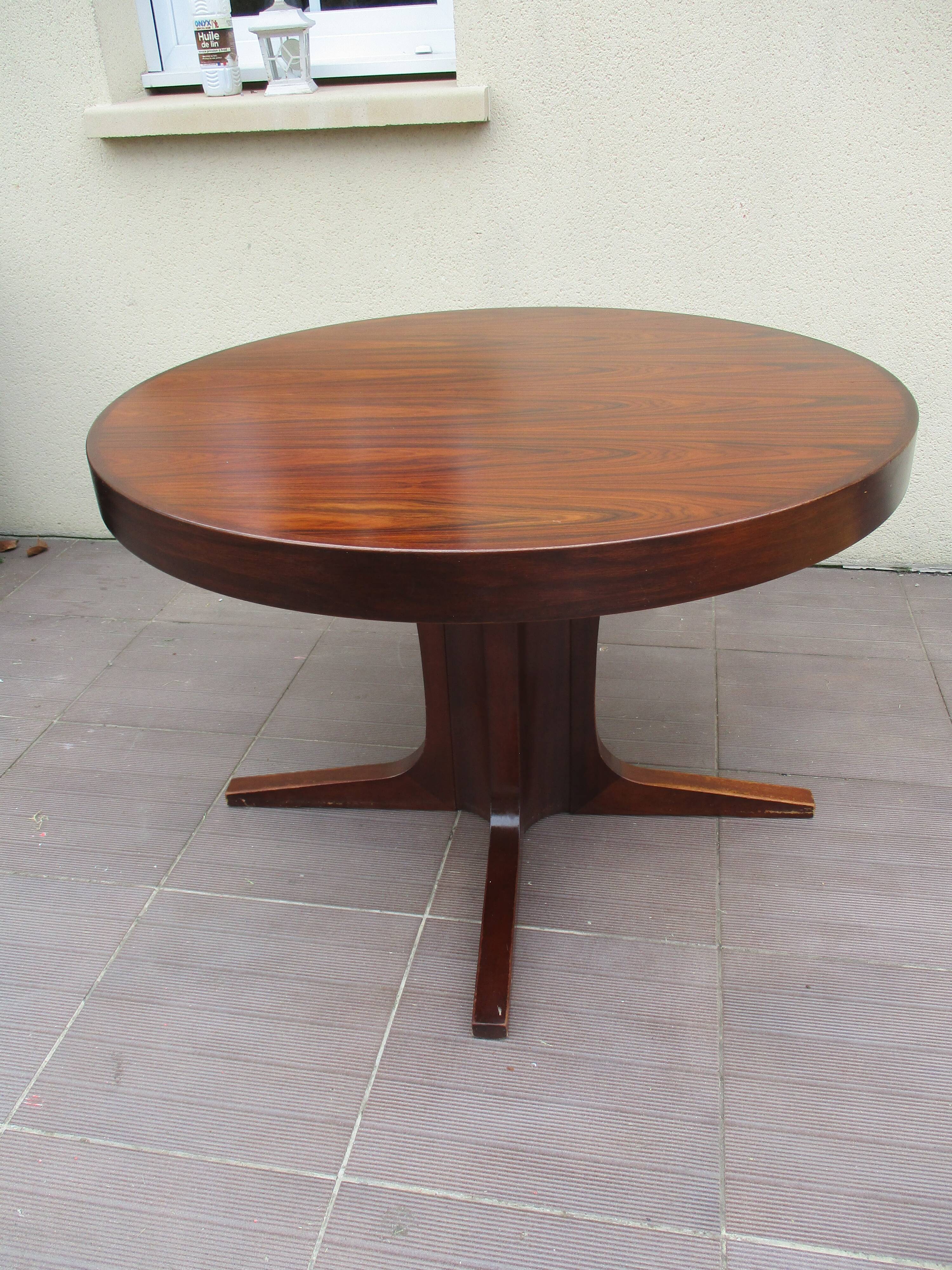 Scandinavian table Scandinavian rosewood vintage extendable