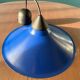 80s blue pendant light