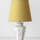 Vintage Art Deco Table Lamp by Royal Delft, Hand-Painted Ceramic