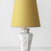 Lampe de table Art Déco vintage par Royal Delft, céramique peinte à la main