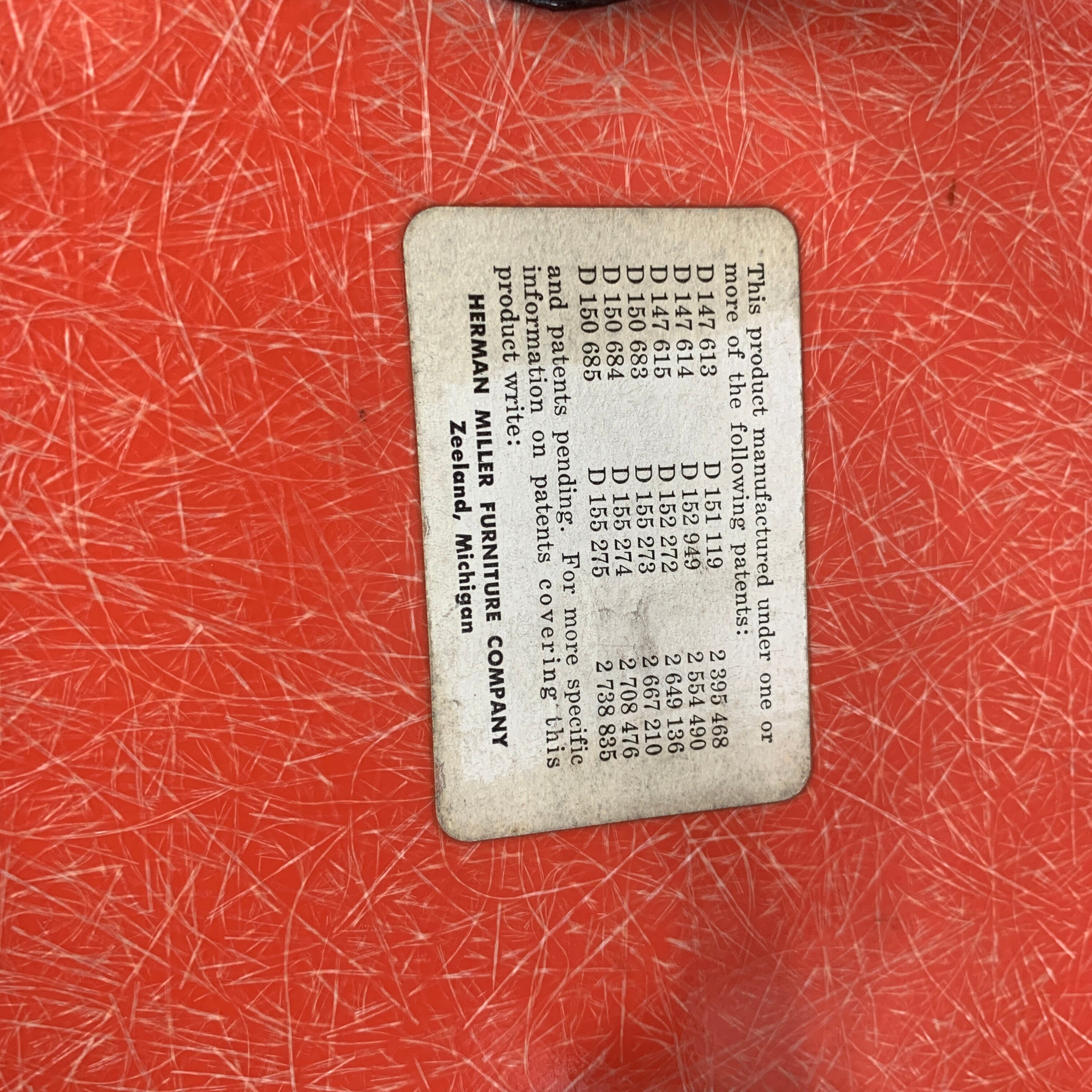 DSW chair by Charles and Ray Eames Herman Miller edition