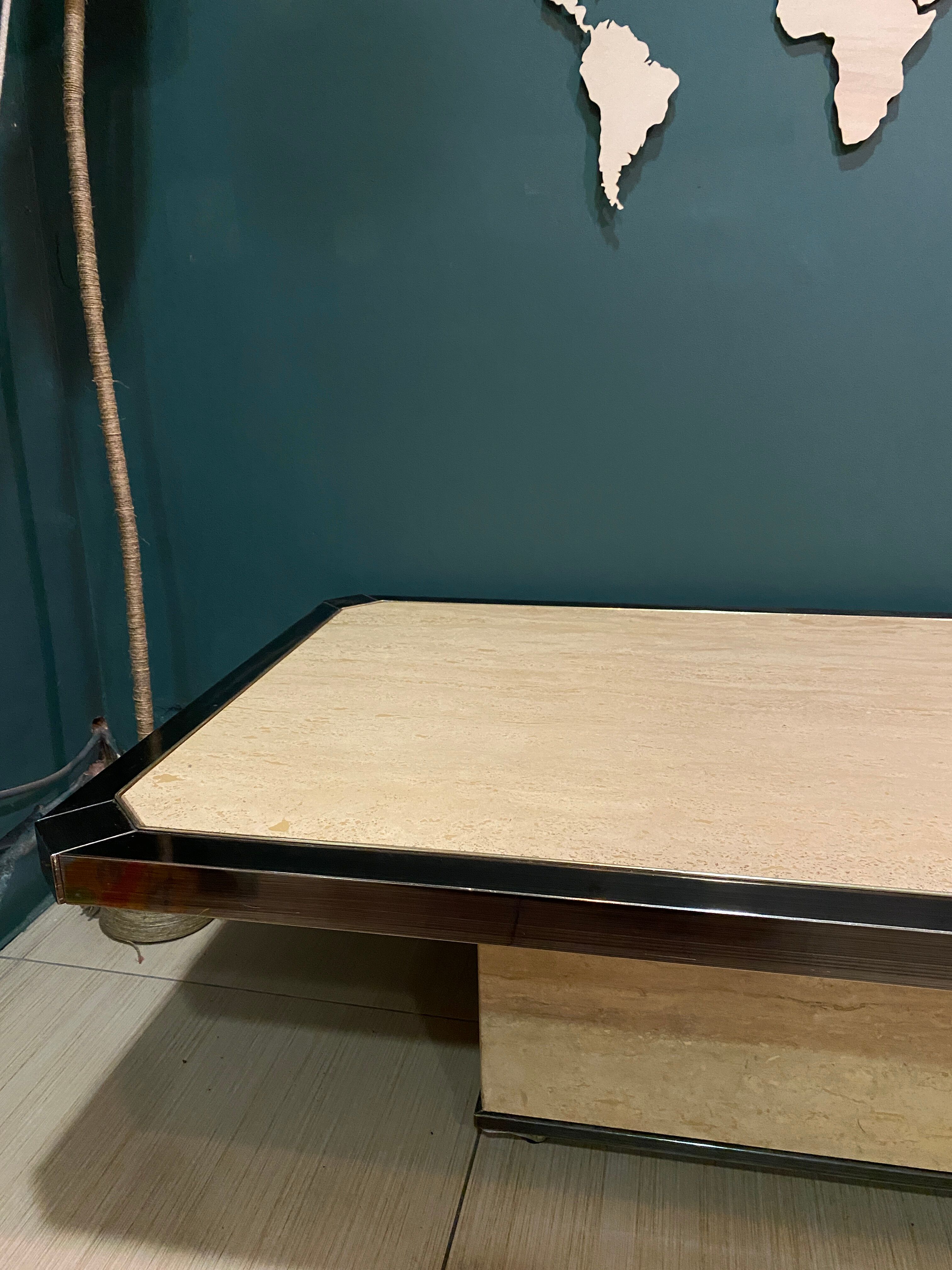 Fedam travertine coffee table