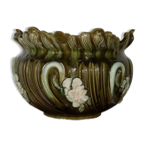 Cache-pot en faïence barbotine, art nouveau – 1920