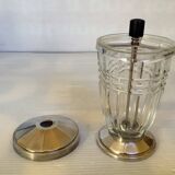 Sucrier saupoudreuse métal argenté argit art déco