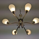 Brass chandelier from the 50s/60s