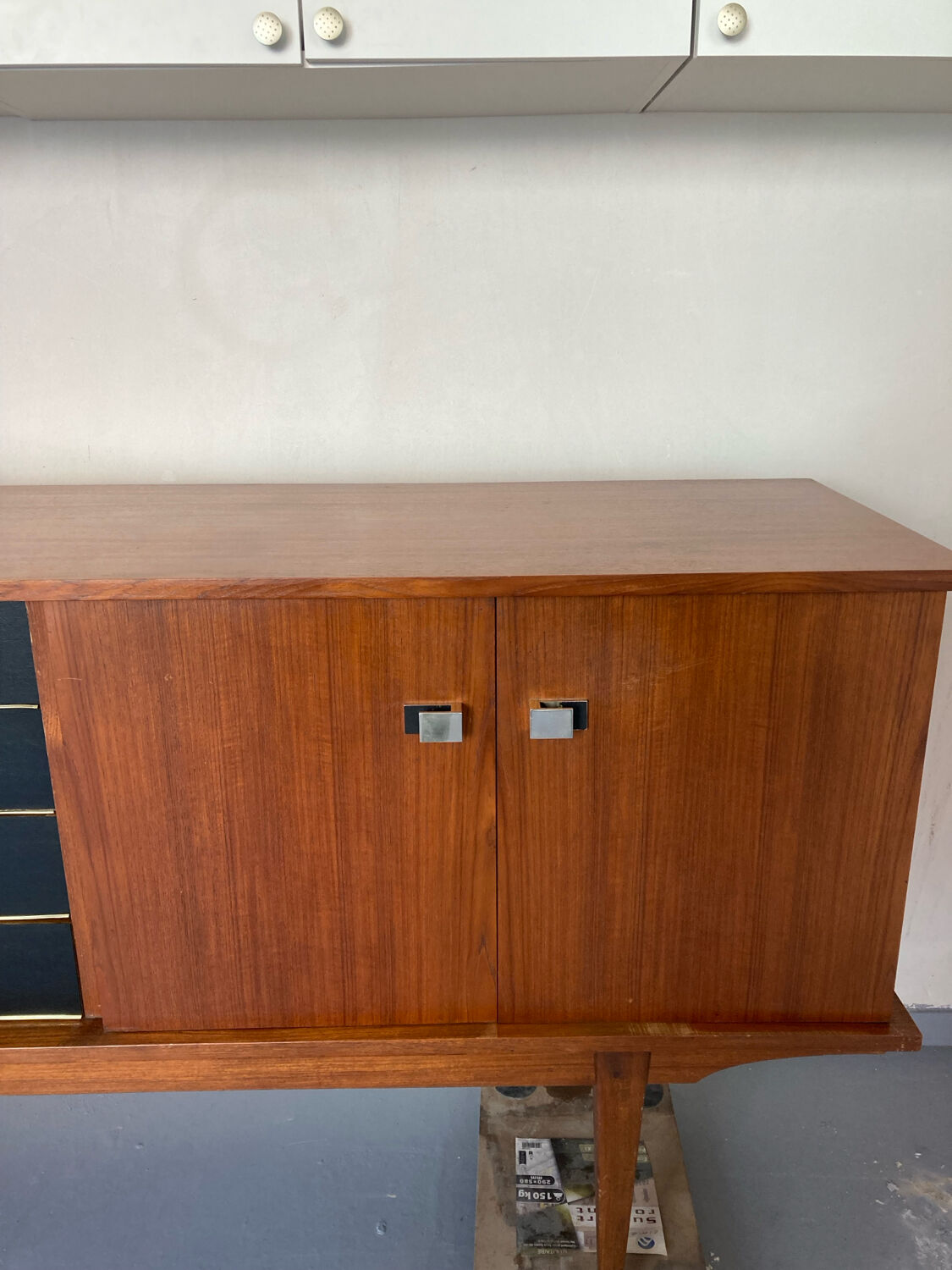 Large vintage teak sideboard