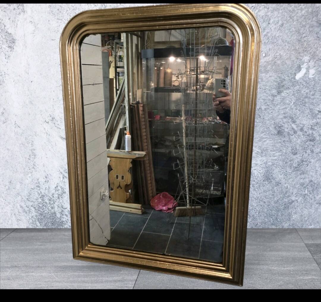 Antique Louis Philippe style gilded mirror