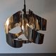 Spiral suspension Space age in chrome metal by Max Sauze, France 1970
