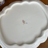 Soupière et plat Gien décor Pivoines, XXe siècle