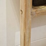 Vintage pine towel rack shelf ladder