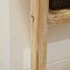 Vintage pine towel rack shelf ladder