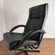 Danish swivel armchair in black leather – 1970s/80s - Skipper Furniture