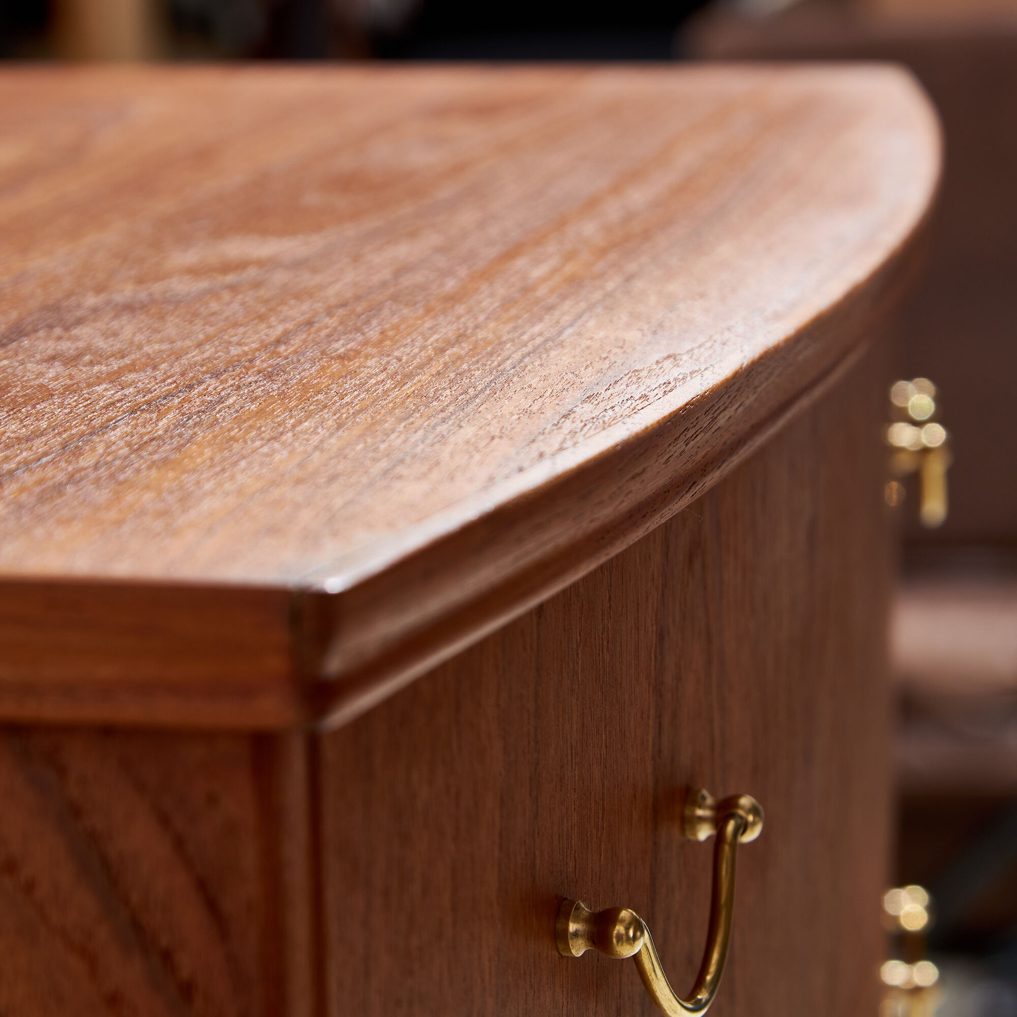 Restored commode in teak and beech.