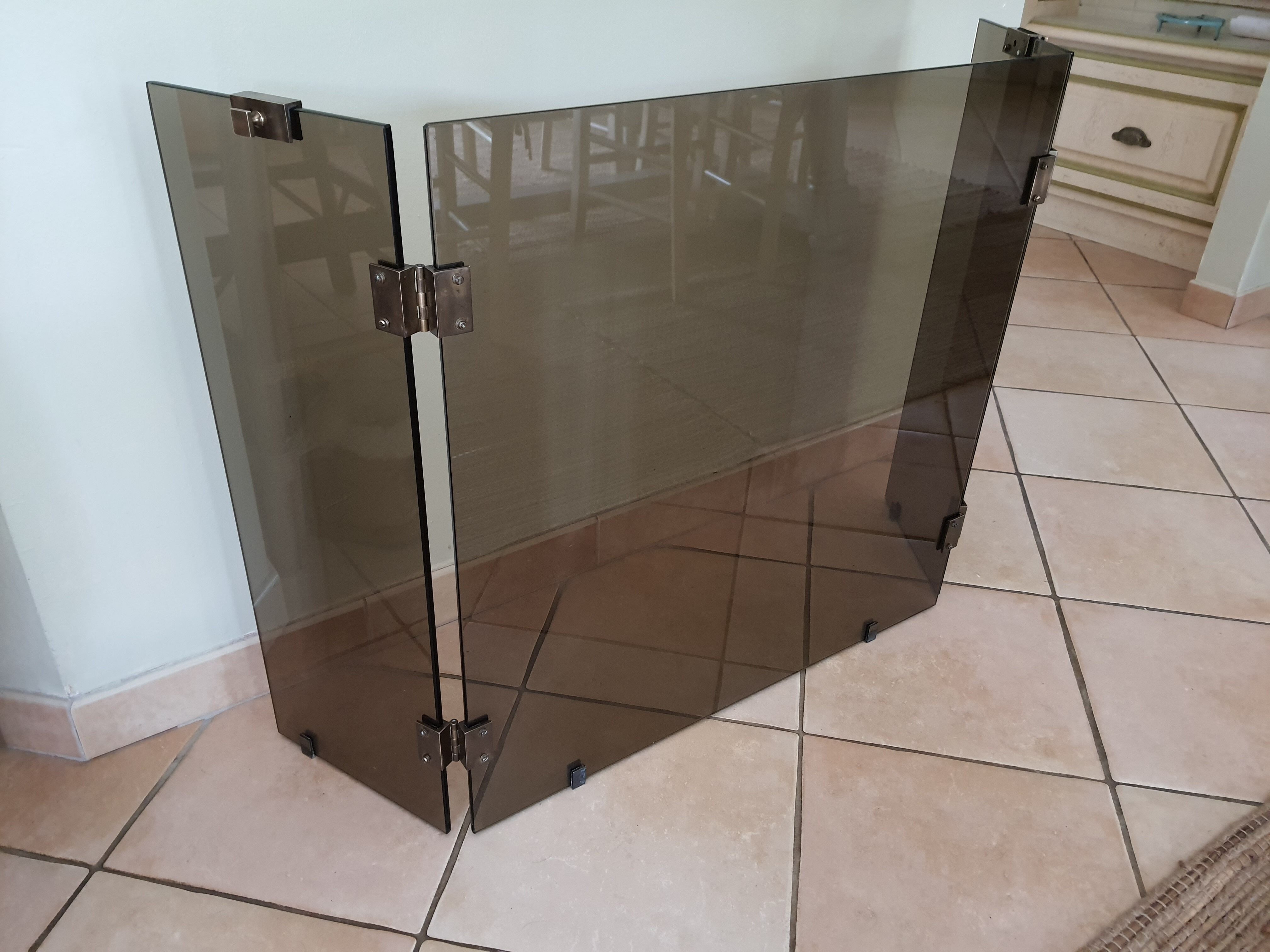 Fire firewall 3 shutters vintage smoked glass