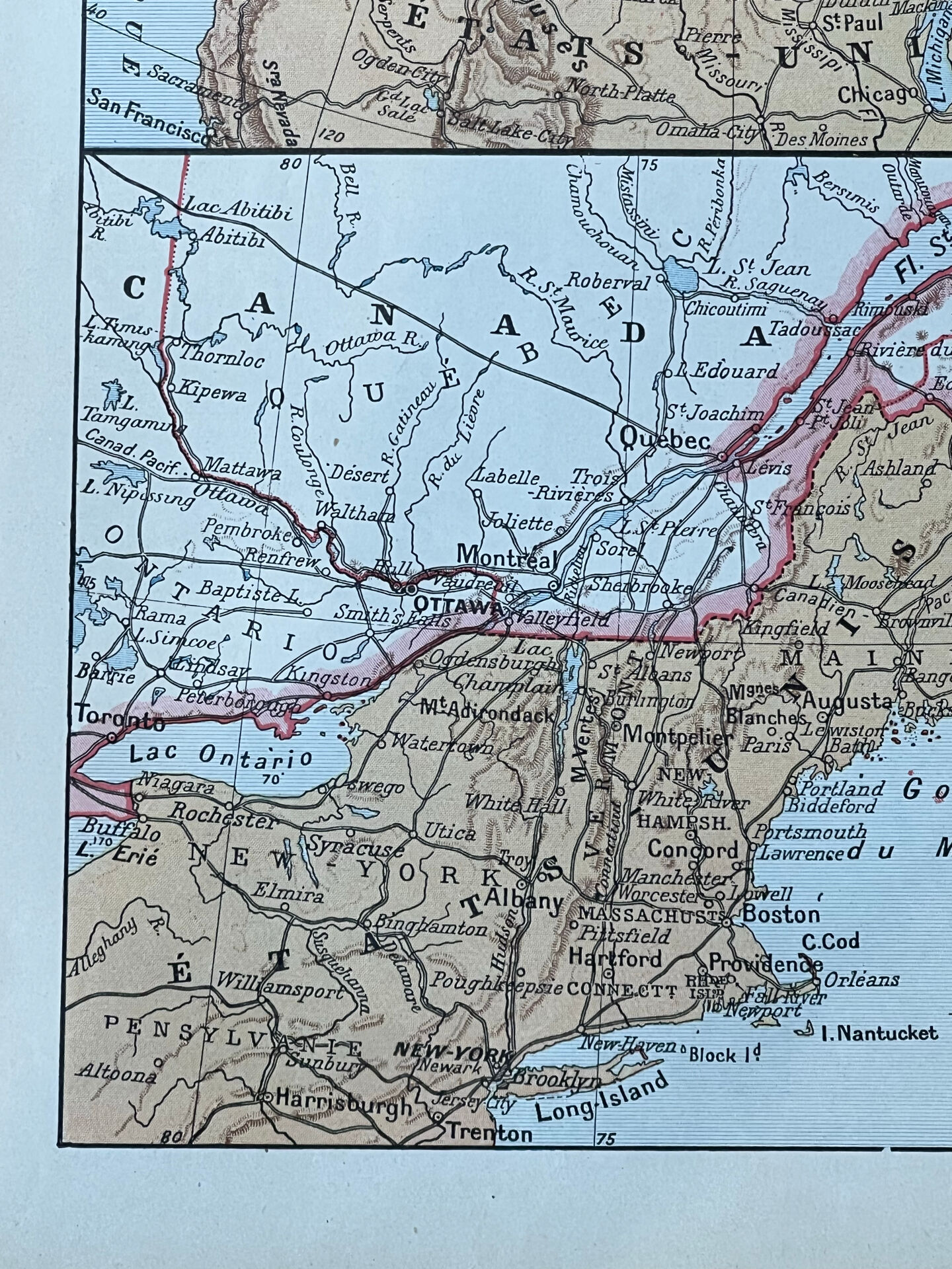 Map of Canada - 20x29cm 1922