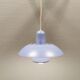 Classic small Danish hanging lamp, produced by Form-Light in the 1980s. Light purple color