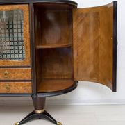Paolo Buffa Mid-Century Modern Italian Mahogany and Walnut Bar Cabinet, 50