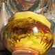 Old provencal pot cover in glazed terracotta
