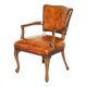 Restored leather office chair, Victorian era