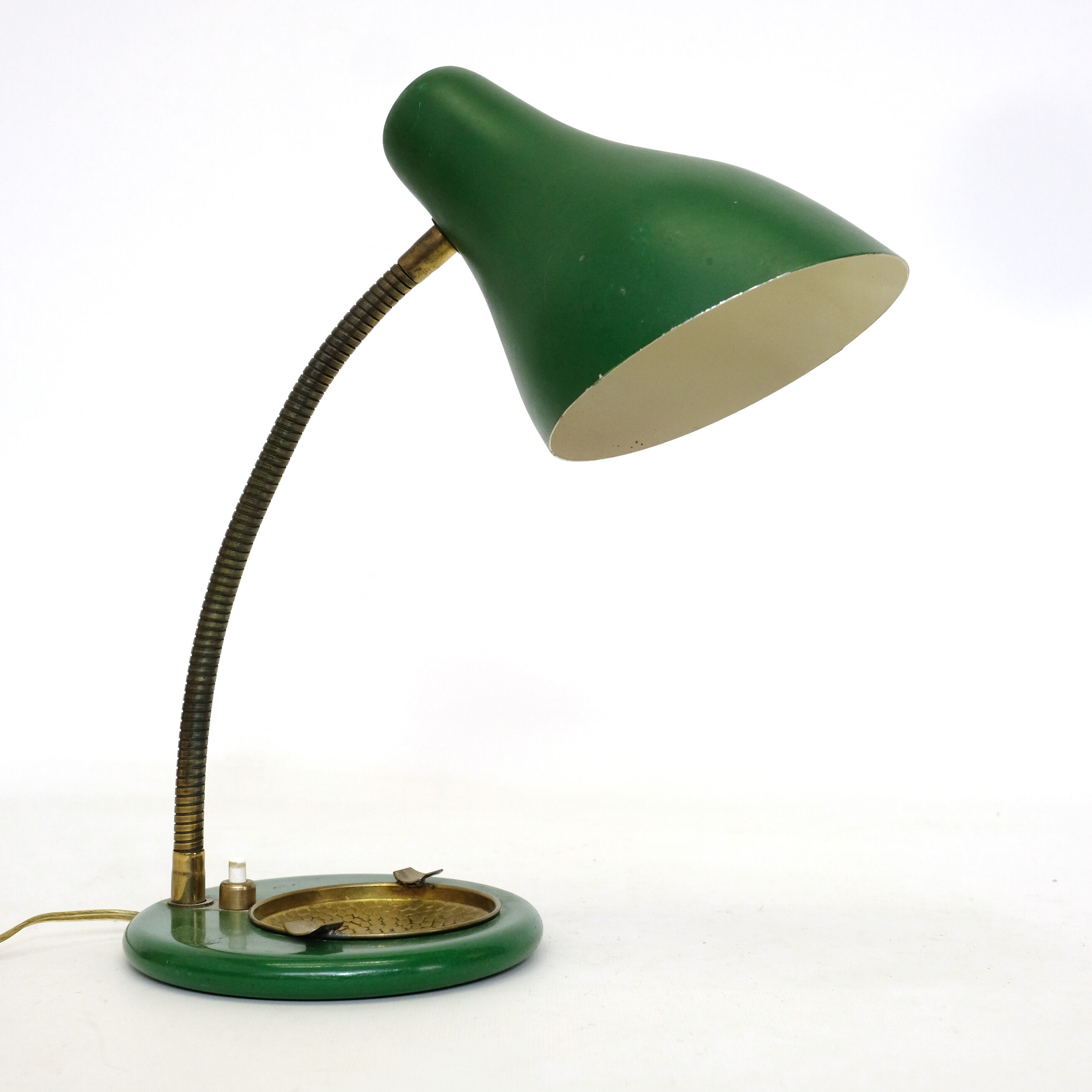 Green and gold lamp from the 50s.