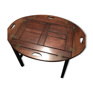 table basse butler acajou