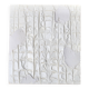 Small minimalist painting, textured white by Vincent Dufresne.