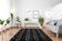Tapis marocain moderne noir