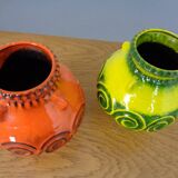 Pop Art Ceramic Vases from Jasba, Set of 2, 1970s