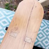 Paire de grands bancs en bois