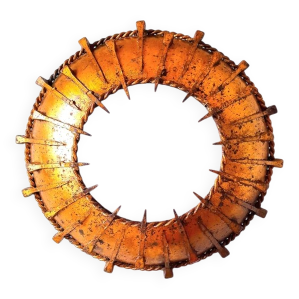 Applique brutaliste sunburst 1960