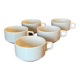 Stackable ceramic cups from Sarreguemines