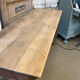 Console table de drapier en chêne brut