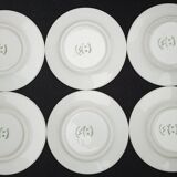 Vintage Vista Alegre Coimbra Dessert Plate Set of 6 Elegant Silver Rim