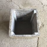 Square travertine coffee table - design 1970