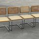 Ensemble de 4 chaises modèle Cesca B32 conçu par Marcel Breuer design