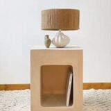 Concrete bedside table - Beige - Length 42 cm - Terra n°1