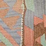5x10 Geometric 58s Antique Kilim Rug, 168x313Cm