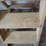 Step ladder 3 steps in solid wood