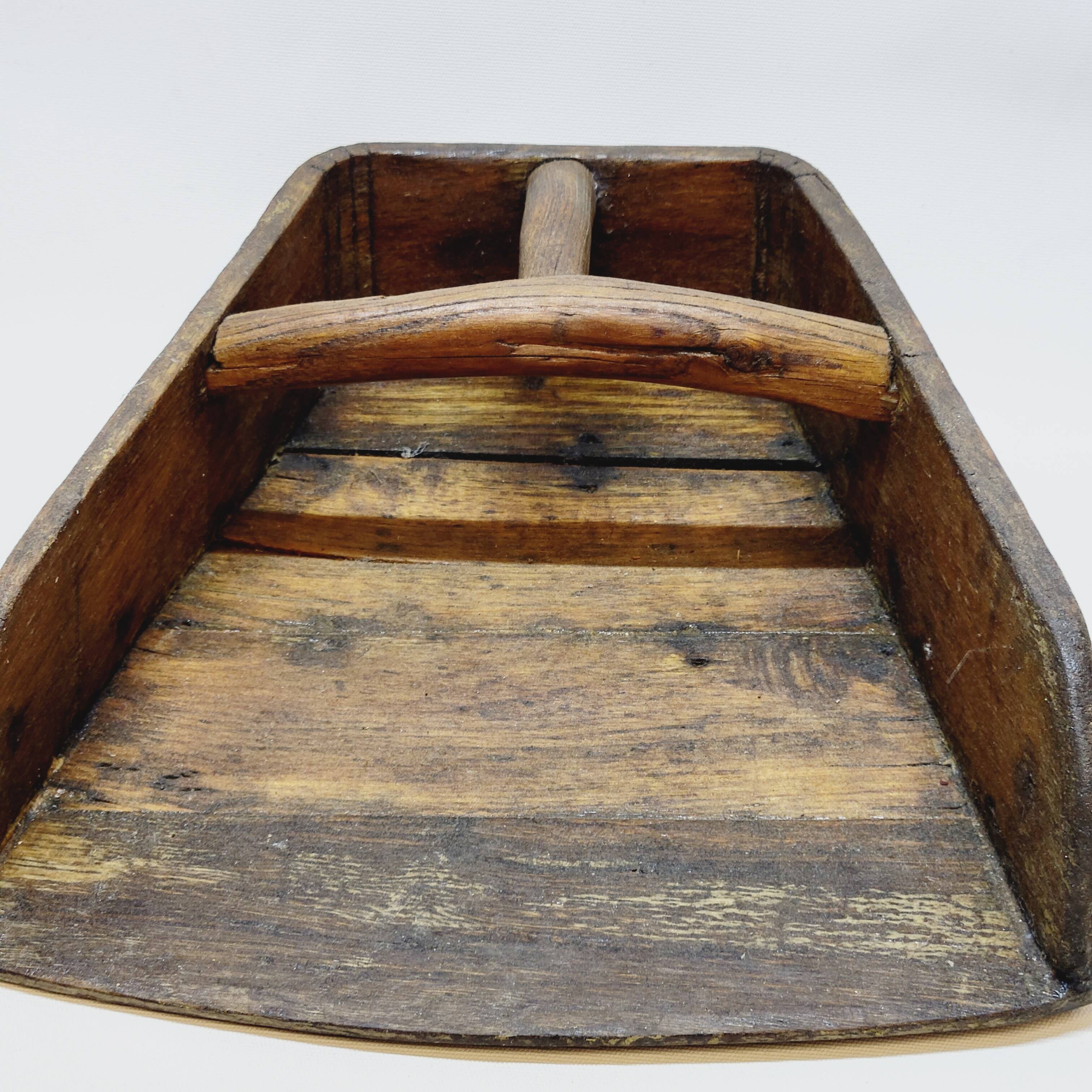 Old Chinese Grain Measure in Wood Folk Art
