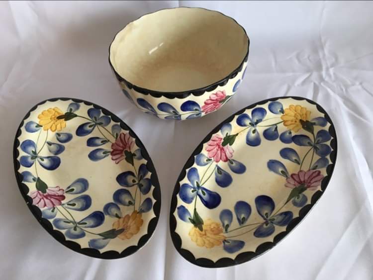 Salad bowl and dishes