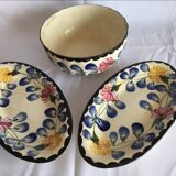 Salad bowl and dishes