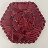 Woven ceramic trivet
