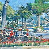 Paul Dominique Audfray - View of Nice, oil on canvas