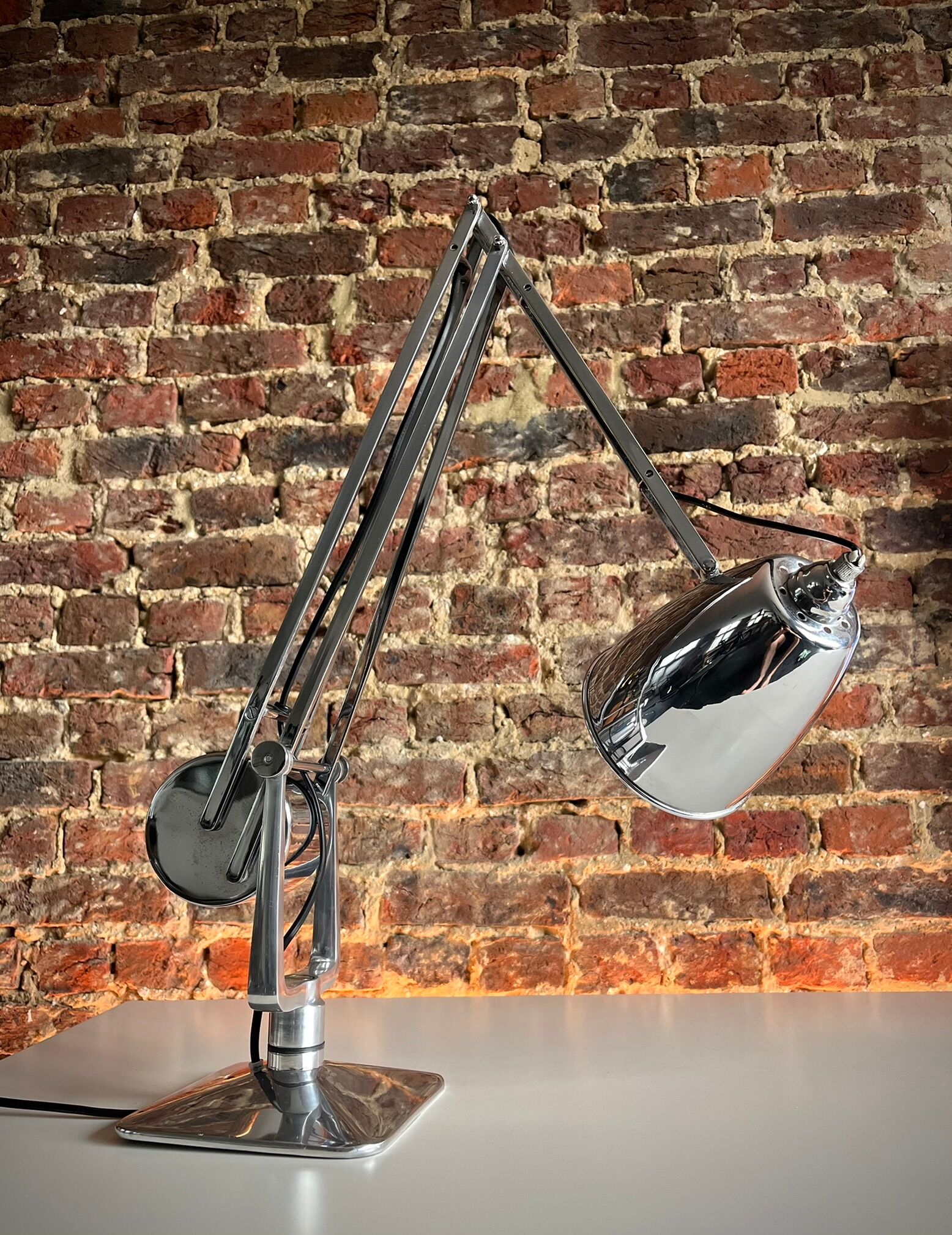 Chrome Giso Gispen "Rooney" desk lamp / Anglepoise