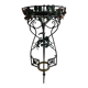 Art Nouveau wrought iron flower support