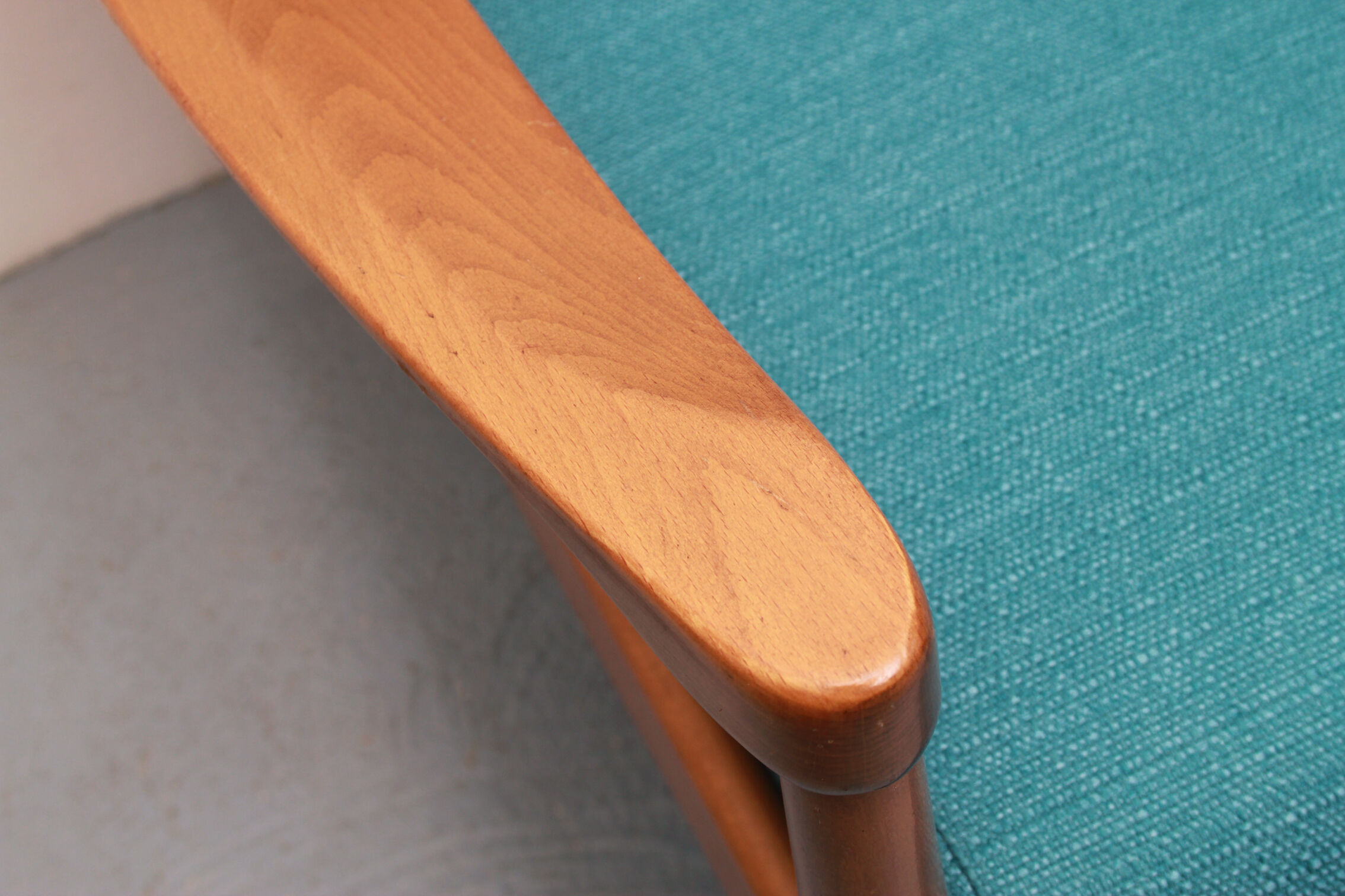 1960s armchair in petrol