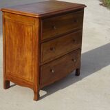 Simple walnut chest of drawers